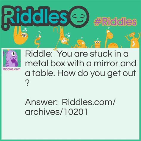 metal box riddle|riddles about boxes.